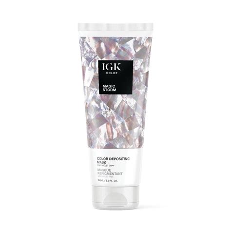 Transform your hair from ordinary to extraordinary with Igk's color intensifying mask in magic storm